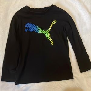 Toddler Black Puma Long Sleeve Shirt / size 3T